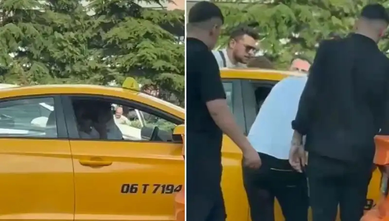 Trafikte Aniden Patlayan Kavga: Taksi Şoförüne Saldırı Anbean Kaydedildi