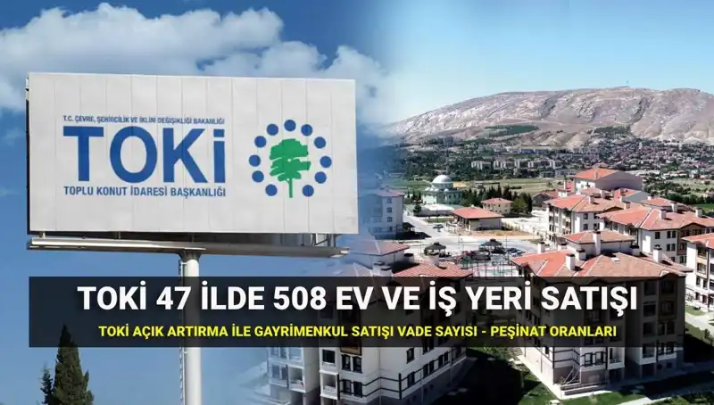 TOKİ 508 Ev ve İş Yeri Satışı: 47 İl İçin Açık Artırma Detayları