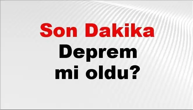 Tekirdağ'da Son Dakika Deprem Gelişmeleri: Neler Oluyor?